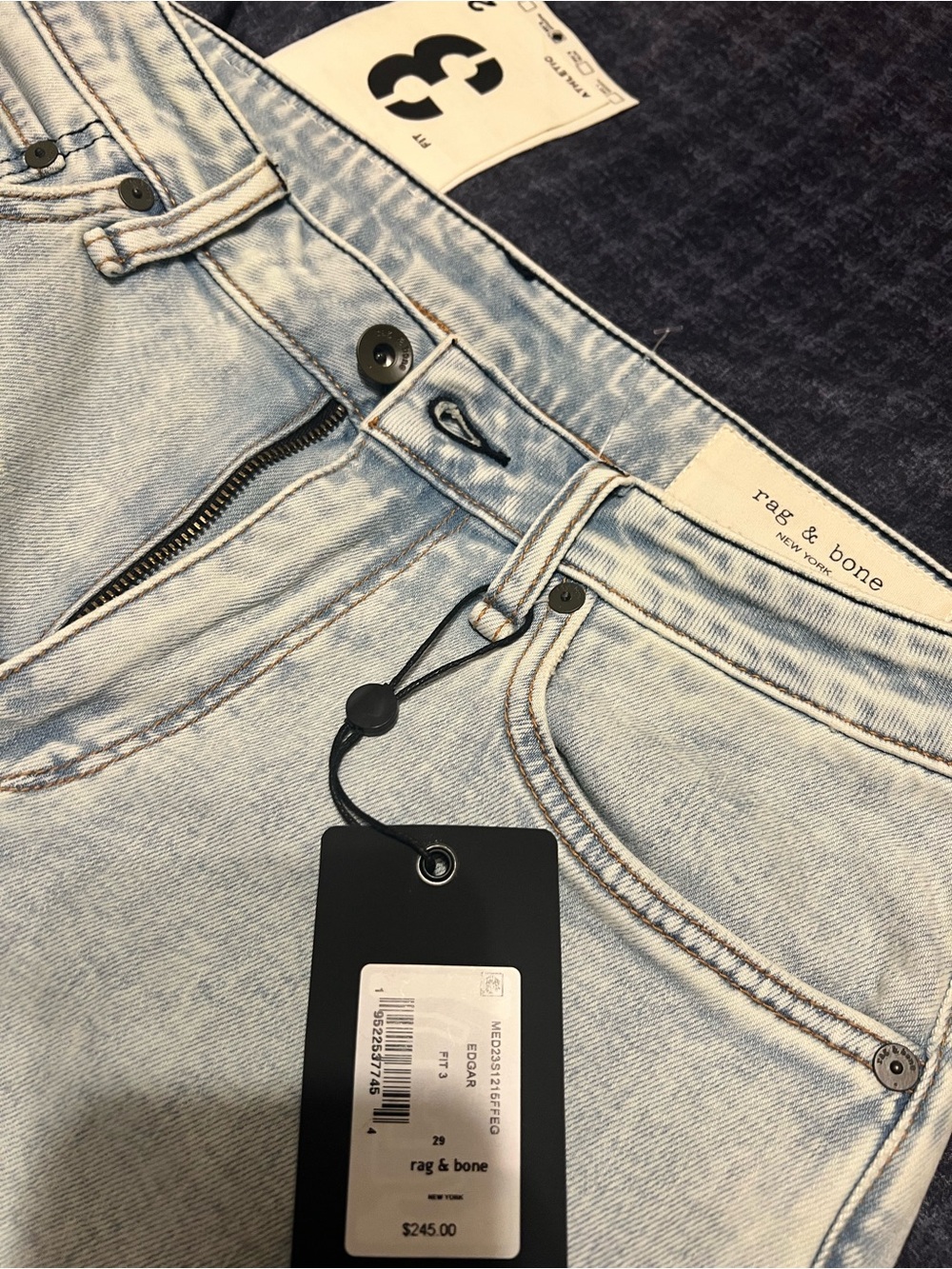 rag & bone Light Blue Denim Jeans with Tag